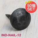 【送料無料】 【50個SET】お買い得！ インドのアイアン 釘 ネイル 槌目 【6cm】 / くぎ DIY インテリア ハンガー ビス ウォールフック 壁掛けフック エスニックハンガー アジアン