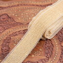 〔メーター売り〕チロリアンテープ 金糸が美しい 更紗模様のゴータ刺繍〔幅 約4.5cm〕 天の川 / Gota embroidery ラジャスタン 手芸 花柄 エスニック リボン チロルテープ インド アジア 布 ファブリック