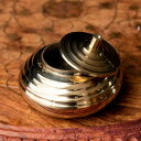 真鍮製 クムクムパウダーケース 小物入れ 5.5cm / kumkum dabbi ダッビ 額用ビンディ インド エスニック アジア アクセサリー アンクレット...