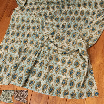 伝統息づく南インドから 昔ながらの更紗模様布