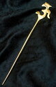 オーンのゴールデンかんざし / エスニック 髪飾り 金色 インド アジア アクセサリー アンクレット ピアス リング ビンディー【レビューで500円クーポン プレゼント】