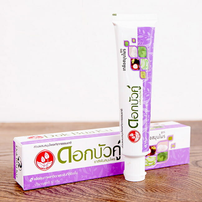 Dok Bua Ku ϡХ ȥڡ ѡץ HERBAL TOOTHPASTE 30g / ᤭ʴ ߤʴ Ϥߤ ...