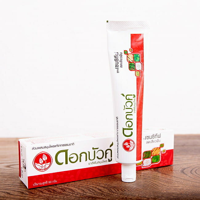 Dok Bua Ku ϡХ ȥڡ 󥷥ƥ SENSITIVE HERBAL TOOTHPASTE 90g / ᤭ʴ...