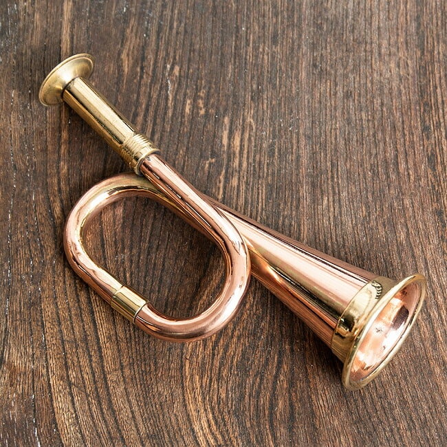 インドのマーチングラッパ 小 15.5cm / 楽器 管楽器