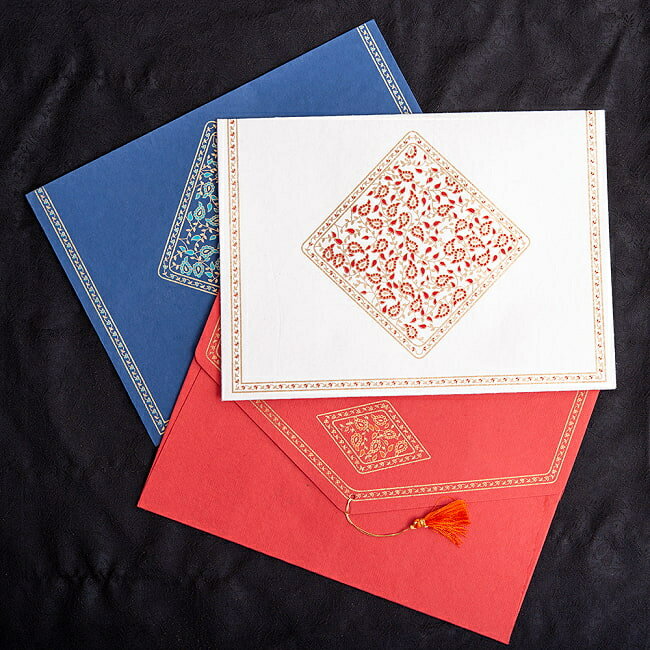 チマンラールの書類ファイル B5くらいのサイズ / インド 封筒 Chimanlals チマンラールのレターセット 便箋 メッセージカード エスニック アジア 雑貨