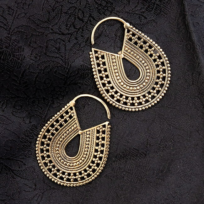 インドの伝統 ピアスフック 円 / アクセ インド伝統 エスニック アジア アクセサリー アンクレット リ..