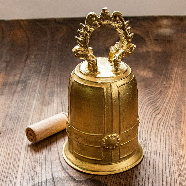 【送料無料】 ベトナムの寺院に奉納されるベル 高さ:約23cm程度 / 鈴 ゴング 梵鐘 銅鑼とベル ドラ 民族楽器 インド楽器 エスニック楽器 ヒーリング楽器...