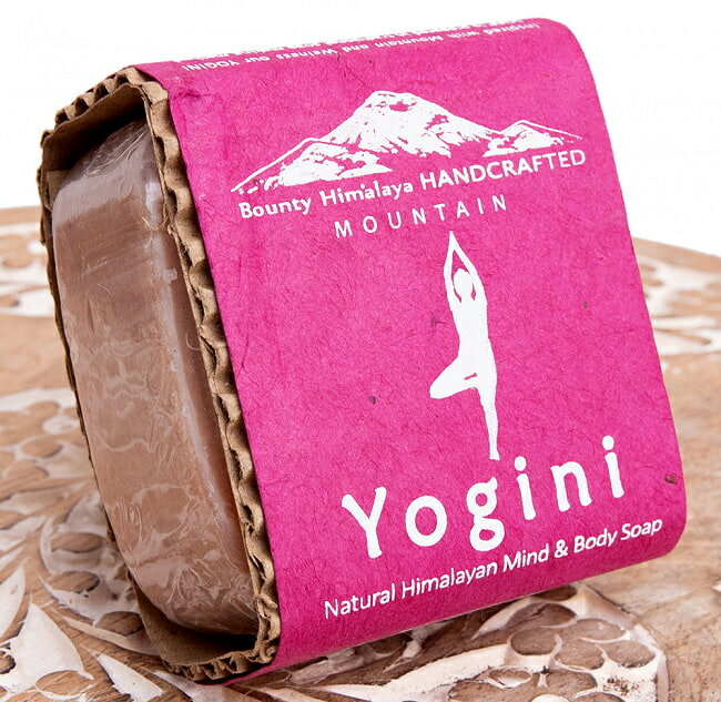 マインド＆ボディ ソープ Yogini Natural Himalayan Mind Body Soap / ネパールの石鹸 ハンドメイド ハンドメイドソープ カトマンズ 老舗 ティラキタ自社輸入化粧品 BOUNTY HIMALAYA(バウンティ ヒマラヤ) インドの石鹸