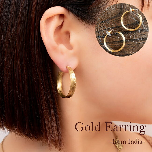 インドの伝統 ゴールドピアス サークル / アクセ インド伝統 エスニック アジア アクセサリー アンクレ..