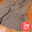 【3個セット】〔1m単位切り売り〕伝統息づく南インドから 昔ながらの更紗模様布〔約109cm〕ブルー×レッド系 / ボタニカル 唐草模様 テーブルクロス おしゃ...