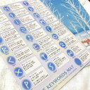 ルーン文字早見下敷き Rune quick guide sheet / オラクルカード 占い カード占い タロット NORI STAR CREAM 占術関連全部見る ルノルマン コーヒーカード インド 本 印刷物 ステッカー ポストカード ポスター