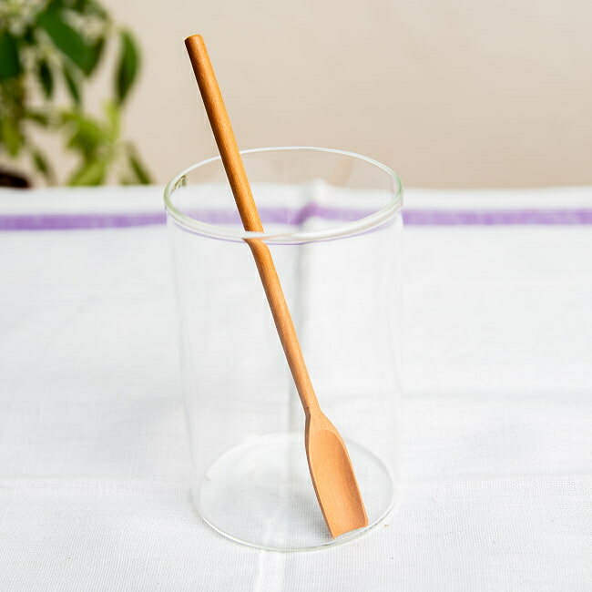 瓶の隅まですくえる！天然木のジャムスプーン / バリ雑貨 食器 ティースプーン 匙 コーヒースプーン 薬..