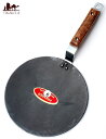 鋼鉄製のチャパティパン 木の把手付き / タワ タヴァ インド 調理器具 食器 アジアン食品 エスニック食材