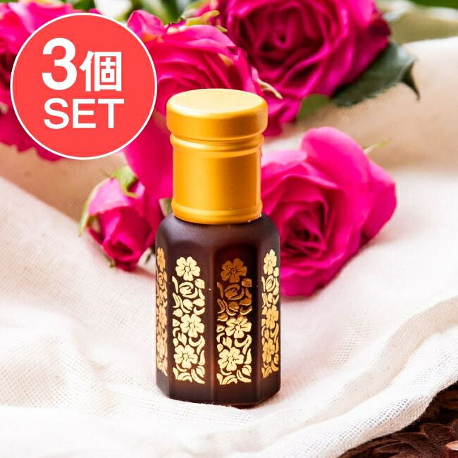 【送料無料】 【3個セット】【Superior】プシュカル ダマスク ローズオイル【精油 6ml】 / 薔薇油 香水 パヒューム 香油 ローズオットー スキンケア インド コスメ アーユルヴェーダ 化粧品