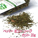 ■ペパーミント 【Tea Boutique】の詳細 ブランドTea Boutique(ティーブティック)名称ハーブティー原材料名ペパーミントリーフ原産国名アメリカ合衆国内容量20g保存方法直射日光、高温多湿を避けて、常温で保存してください。開封後は、お早めにお召し上がりください。おことわり※熱湯のお取り扱いには、十分ご注意ください。※お子様のやけど防止のため、温度を確かめてから飲ませてあげてください。※害虫を避けるために開封後は密封容器にいれ、賞味期限にかかわらずお早めにお召し上がりください。 賞味期限2026年06月01日かそれ以降の商品をお届けします配送についてあす楽についてクーポンプレゼントキャンペーンについてこちらの商品は「商品レビューで200円OFFクーポン プレゼント」キャンペーンの対象商品です。以下の画像をクリックで、キャンペーンの詳細ページをチェック！お馴染みの香りがします。ミントだけではなく紅茶と一緒に淹れてもGood。ペナンラクサの薬味にもいかがでしょうか。日本でもよく見かけるペパーミント。清涼な清々しい香りでお菓子や料理に使われます。よく気軽に庭で栽培なんて植えてしまうと後が大変なので御注意を。手に持ってみました。ハーブティーとして1.5gで使えば約10〜12杯分ほどです。写真 ■爽快な香り ペパーミントは、シソ科ハッカ属の多年草。和名はコショウハッカ、セイヨウハッカ。スペアミントとウォーターミントの交雑種であるといわれています。原産地はヨーロッパ大陸で、独特のメントールの香りがします。 ヨーロッパやアラブ圏では、葉を摘み取って乾燥させたものをハーブ（薬草）や薬味として使用したり、花を枝ごと水蒸気蒸留して精油を抽出して香料として利用されています。ペパーミント由来の香料は菓子に広く使われ、またハーブティーにも用いられています。 また、ペパーミントは、西洋では古くから軽い病気の薬として、健胃、制吐、抗痙攣、発汗を促して体を冷やす、病後の回復などの目的で使われていました。今でもシップや軟膏などの医薬品の補助的な香りや作用として使われています。 ■ご使用方法 温めたティーポットに、お好みのハーブをティースプーン1杯（約15g）とステビアひとつまみを入れ、沸騰したお湯を（一人分約150〜200cc）を注ぎます。3〜5分蒸らして温めたカップに茶こしで漉しながら注ぎます。アイスで飲む場合は、半量のお湯で抽出し、たくさんの氷が入ったグラスに注いでください。 【オススメブレンド】 スッキリしたい時にオススメブレンド ペパーミント1に対してレモンバーム3、ローズマリー4のブレンドで抽出。 ※その他にも、お菓子作り、ポプリ、ハーブ染、ハーブウォーター、ハーブピローなどに幅広くご利用いただけます。