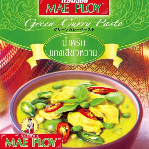 グリーンカレーペースト 50g 〔MAE PLOY〕 / タイ料理 タイカレー 料理の素 PLOY（メープロイ） ココナッツ エスニック料理 ココナッツオイル アジアン食品 エスニック食材