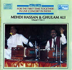 Mehdi Hassan and Ghulam Ali Ghazal Vol. 3 / Hindusthan Musical インド古典声楽 インド音楽CD ボーカル 民族音楽