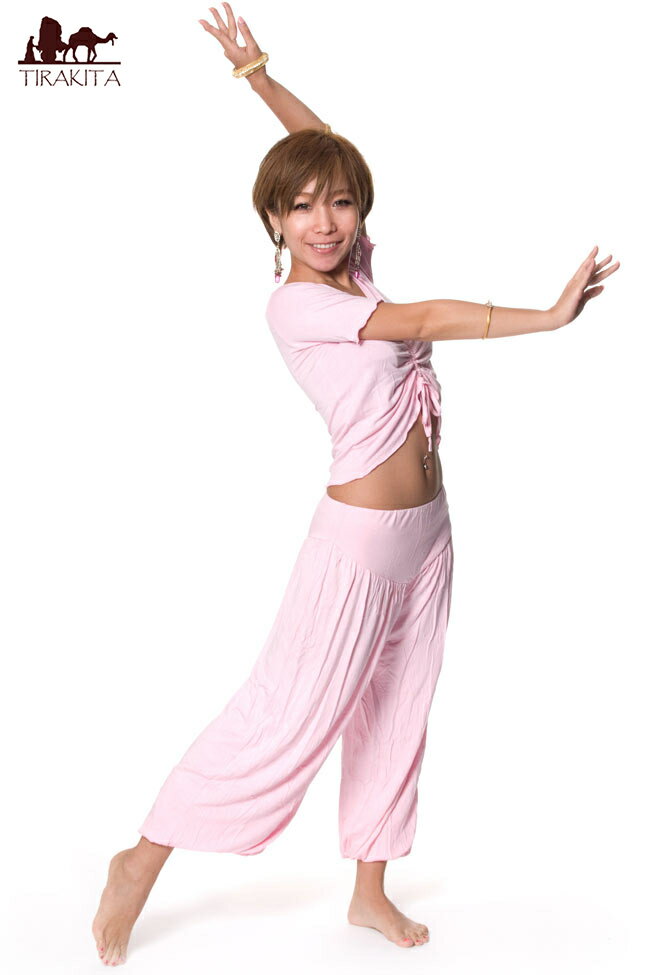 【送料無料】 ベリーダンス マーセライズドレッスンウェア 上下セット / 衣装 スカート トップス群舞 ベリーダンス衣装上下セット コスチューム Belly D...