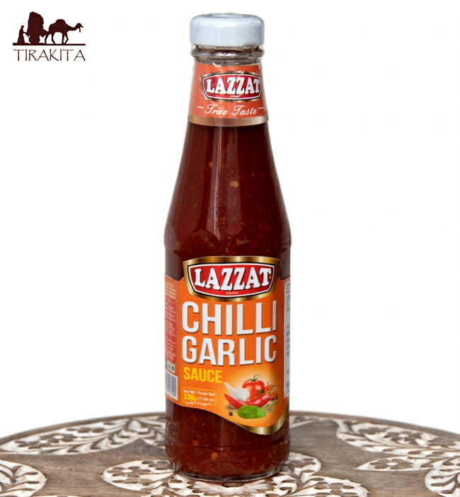 チリ ガーリック ソース Chilli Garlic Saucce 330g  / パキスタン料理 チャツネ ハラル ピュアベジ LAZZAT（ラザット） スープの素 タレ（ソース） ディップソース パスタソース アジアン食品 エスニック食材