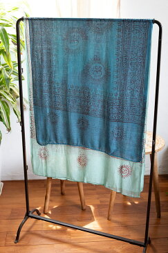 (60cm×130cm)インド ヒンドゥー教の薄ラムナミスカーフ / 神様布 ストール ショール ガーゼ アジア ファブリック エスニック