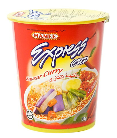 インスタント ヌードル カレー味 カップ 付き 【MAMEE】 / マレーシア料理 カップヌードル MAMEE（マミー） シンガポール 食品 食材 アジアン食品 エスニック食材