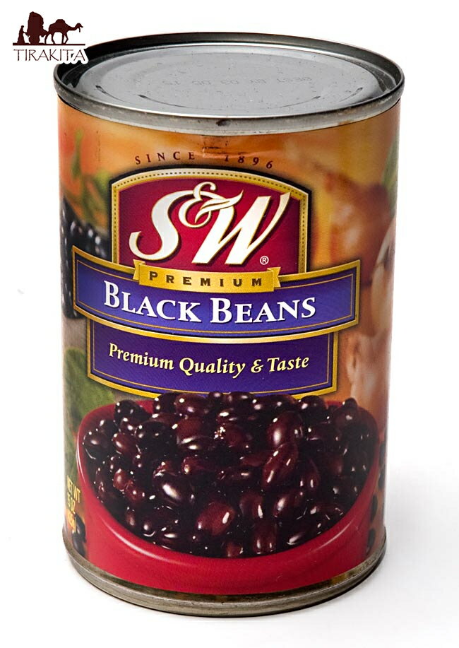 ブラック ビーンズ 缶詰 Black Beans 【425g】 S＆W / アメリカ ブラックビーンズ 黒いんげん豆 S＆W（エスアンドダブリュー） ビーフ..