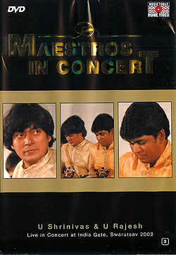 MAESTROS IN CONCERT vol.3 U. Shrinivas ＆ Rahesh DVD / インド古典音楽 2006 インド映画 あす楽