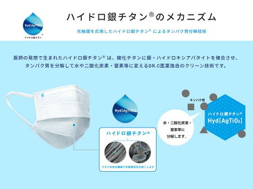 【1500円クーポン有】 ハイドロ銀チタンマスク 【200袋600枚セット】 お得 DRC 医薬 日本製 不織布 マスク ハイドロギンチタン 花粉症 抗菌 肌荒れしない 保湿 柔らかい 優しい ウィルス ニオイ 男性 女性 子供 大きめ 小さめ 耳が痛く無い 個包装 人気 海老蔵 渡辺直美 +10