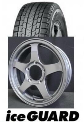 【ジムニー用スタッドレス付きホイール4本SET！】ヨコハマ スタッドレス ice GUARD SUV G075 175/80R16（2023年製造品）とオフパフォーマーRT-5N 2 ダークガンメタ2 送料無料 代引き不可商品