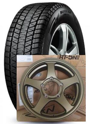 【ジムニー用 スタッドレスホイール付き4本セット】ブリヂストン スタッドレス ブリザック DM-V3 175/80R16とオフパフォーマーRT-5N 2 セミグロスブロンズ(当店オリジナルカラー）送料無料！