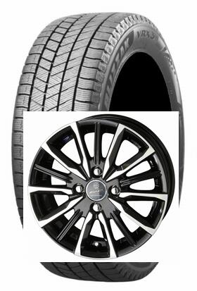 【スタッドレス！ホイール付!4本SET！】ブリヂストン VRX3 155/65R14 75Q（2025年製造品）とSMACK VALKYRIE 送料無料！代引き不可商品
