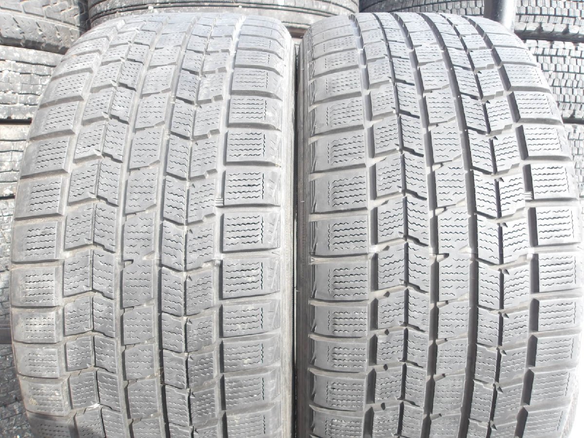 J468 【中古】{送料無料} 235/45R17 冬2本セット スタッドレス 235/45-17 235-45-17 DUNLOP DSX-2