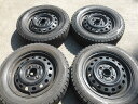 O935-ソ2 【中古】{送料無料} 155/65R13 冬4本セット スタッドレス 73Q 155/65-13 155-65-13 ダンロップ ウィンターマッ...