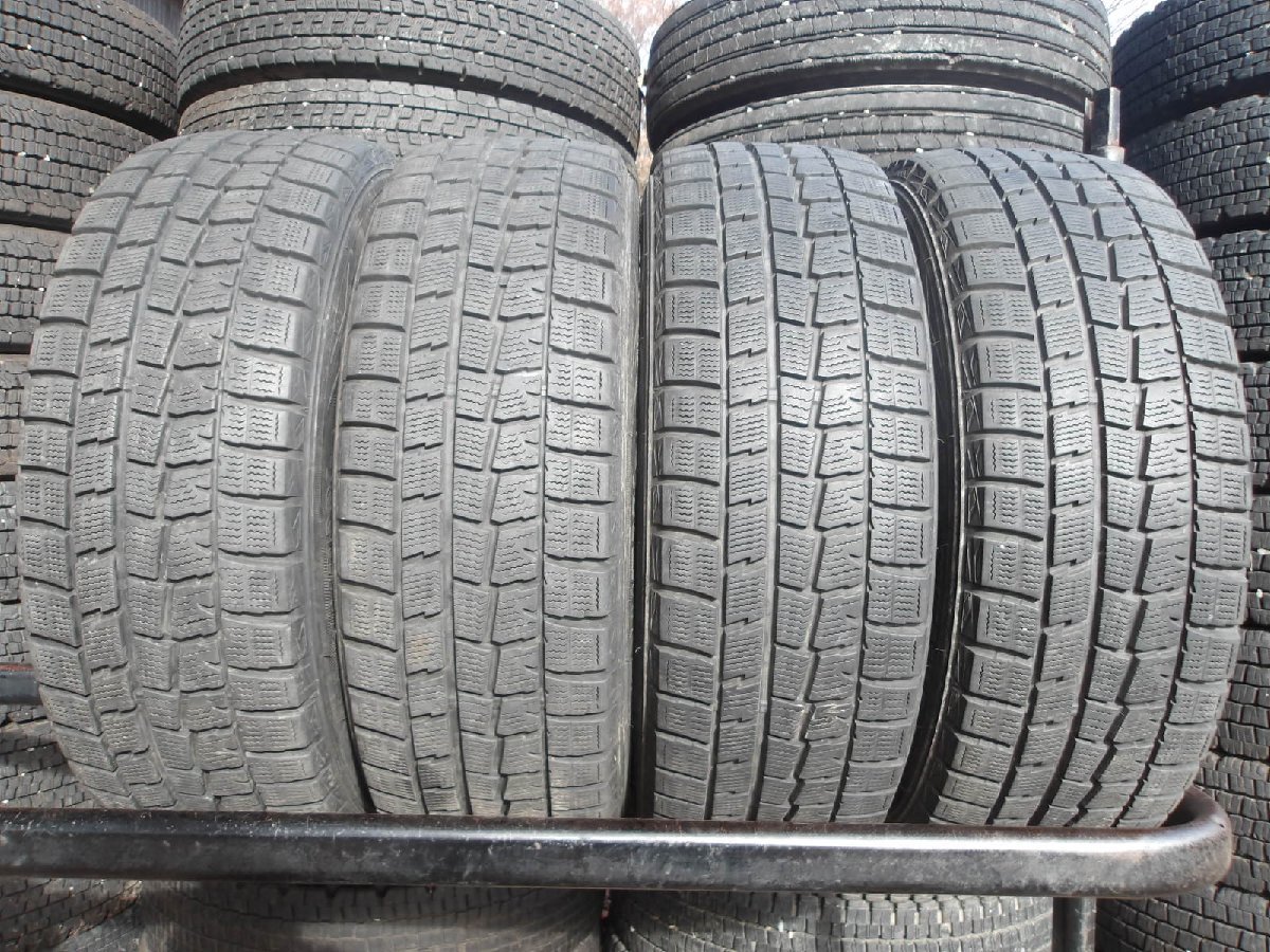 L229-12 【中古】{送料無料} 205/60R16 冬4本セット スタッドレス 205/60-16 205-60-16 ダンロップ ウィンターマックス WM01