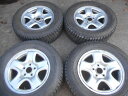 G18 【中古】{送料無料} 215/70R16 冬4本セット スタッドレス 215/70-16 215-70-16 YOKOHAMA GEOLANDAR i/T-S 16インチ鉄ホイール