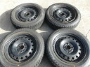 L867-ソ1 【中古】{送料無料} 165/65R14 冬4本セット スタッドレス 79Q 165/65-14 165-65-14 ブリヂストン ブリザック VRX 14インチ鉄ホイール