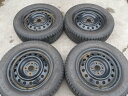 M16-ソ1 【中古】{送料無料} 185/65R15 冬4本セット スタッドレス 92Q 185/65-15 185-65-15 トーヨー オブザーブ GIZ 2 15インチ鉄ホイール