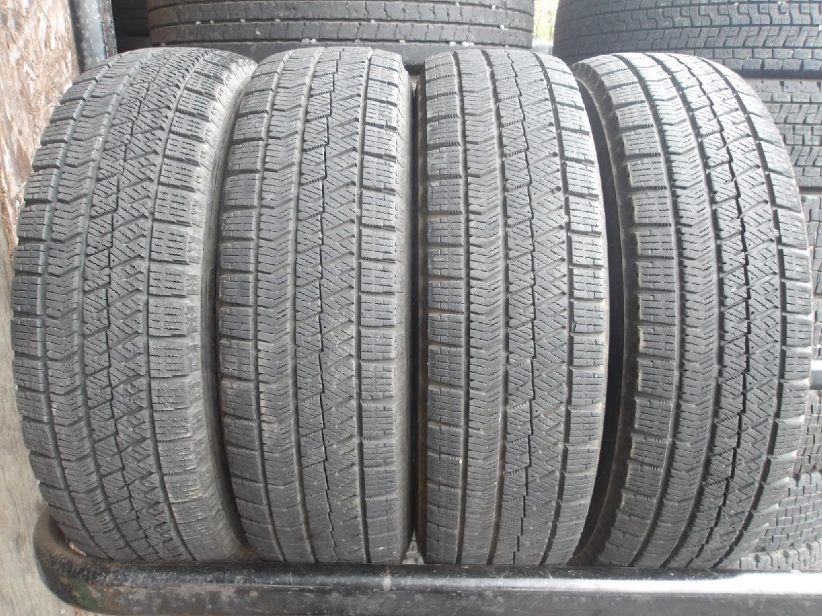 Y488-14 【中古】{送料無料} 155/70R13 冬4本セット スタッドレス 75Q 155/70-13 155-70-13 ブリヂストン ブリザック VRX2