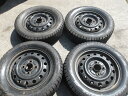 P175-ソ2 【中古】{送料無料} 155/65R13 冬4本セット スタッドレス 73Q 155/65-13 155-65-13 ブリヂストン ブリザック ...