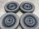 P259-ソ2 【中古】{送料無料} 155/65R13 冬4本セット スタッドレス 73Q 155/65-13 155-65-13 ヨコハマ ガーデックス K...