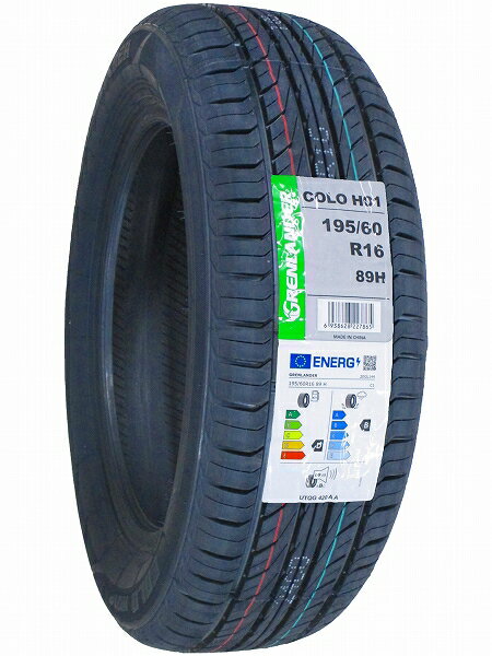 【タイヤ交換可能】4本セット 195/60R16 2023年製造 新品サマータイヤ GRENLANDER COLO H01 195/60/16 195-60-16 195/60-16 195／60R16 195／60／16 1956016 195 60 16 16インチ 夏タイヤ 4本組 3