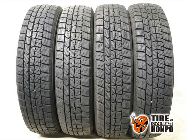 中古タイヤ 4本セット 155/65R14 75Q ダンロップ ウィンターマックス WM02 スタッドレスタイヤ 155/65R14 75Q 【中古】 【RCP】