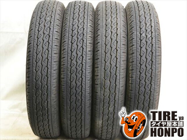 14 inches - 中古タイヤ 4本セット 155/80R14 88/86N ブリヂストン V600 サマータイヤ 155/80R14 88/86N 【中古】 【RCP】