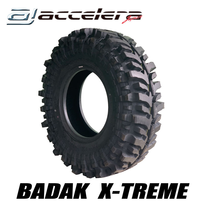 37×11.50-17 LT 124L/アクセレラ BADAK X-TREME/37-11.5-17/オフロードタイヤ/サマータイヤ/ランクル/リフトアップ/チューブ/バイアス/バダック（個人宅配送不可）