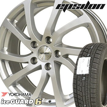 【取付対象】【2018年製】 165/80R13 ヨコハマ アイスガード シックス iG60 スタッドレスタイヤ ホイールセット 4本 YOKOHAMA iceGUARD6 ティラードイプシロン 13-5.00B 車種例 カローラ スプリンター サクシード