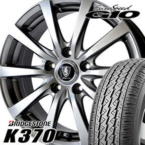 【タイヤ交換対象】 【2020年製】 145/80R12 80/78N (145R12 6PR) ブリヂストン K370 サマータイヤ ホイールセット 4本 BRIDGESTONE ユーロスピードG10 12-4.00B