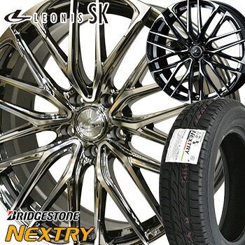 【タイヤ交換対象】 【正規品 2021年製～】 215/50R17 ブリヂストン ネクストリー サマータイヤ ホイールセット 4本 BRIDGESTONE NEXTRY レオニスSK 17-7.0J 車種例 レウ゛ォーグ