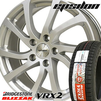 【タイヤ交換対象】 【2019年製〜】 175/70R14 ブリヂストン ブリザック VRX2 スタッドレスタイヤ ホイールセット 4本 BRIDGESTONE BLIZZAK VRX2 ティラードイプシロン 14-5.5J 車種例 シエンタ フィット カローラアクシオ ポルテ