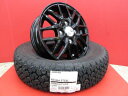 VENES FS01(GBK)12x4.0B 42 4H-100＆BS RD-604 STEEL 145/80R12 新品4本セット N-VAN アクティ バモス エブリィバン キャリィ スクラム サンバー NV100 クリッパー 等に 鴻巣