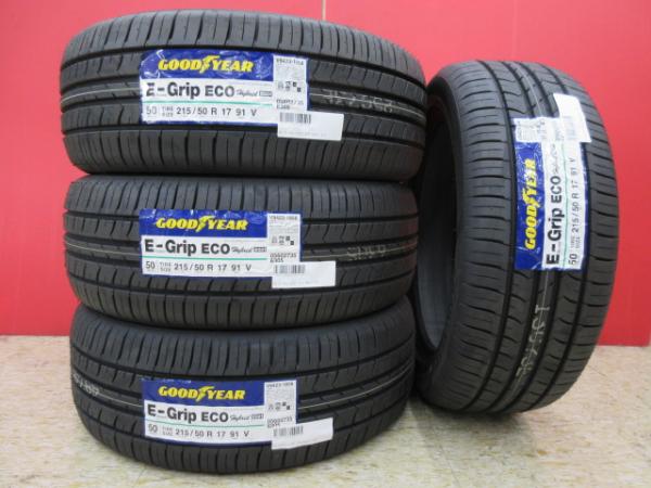 【20日限定!抽選で最大100％Pバック!】GY EfficientGRIP EG01 215/50R17 新品4本セット プリウスα ウィッシュ リーフ ZE4型 インサイト ジェイド アテンザスポーツ エクシーガ インプレッサスポーツ レヴォーグ フォルクスワーゲン クロストゥーラン 等に 鴻巣